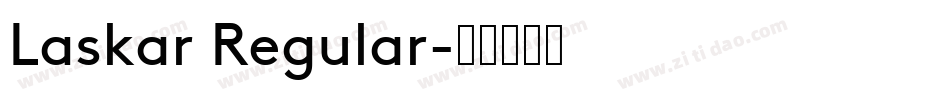Laskar Regular字体转换
